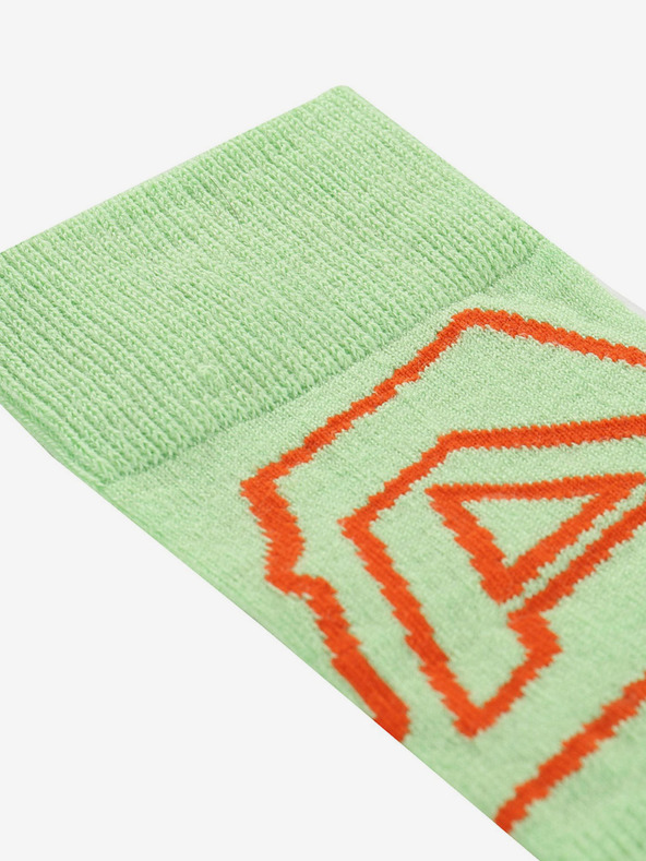 ALPINE PRO Svetlozelené dámske ponožky z Merino vlny ALPINE PRO Phalte