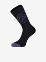 ALPINE PRO Modro-čierne unisex ponožky z Merino vlny ALPINE PRO PHALTE