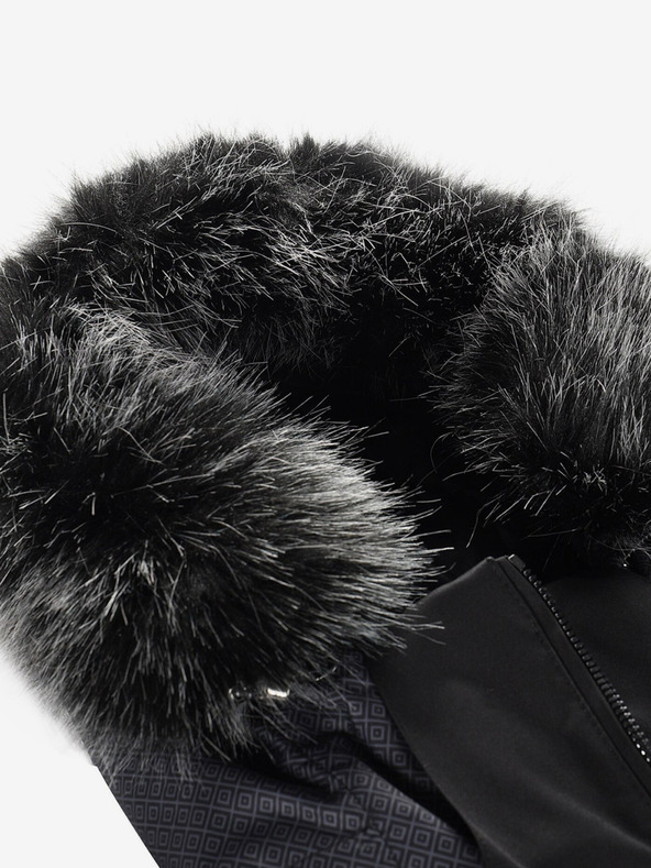 ALPINE PRO Čierna dámska lyžiarska bunda s membránou PTX ALPINE PRO Olada