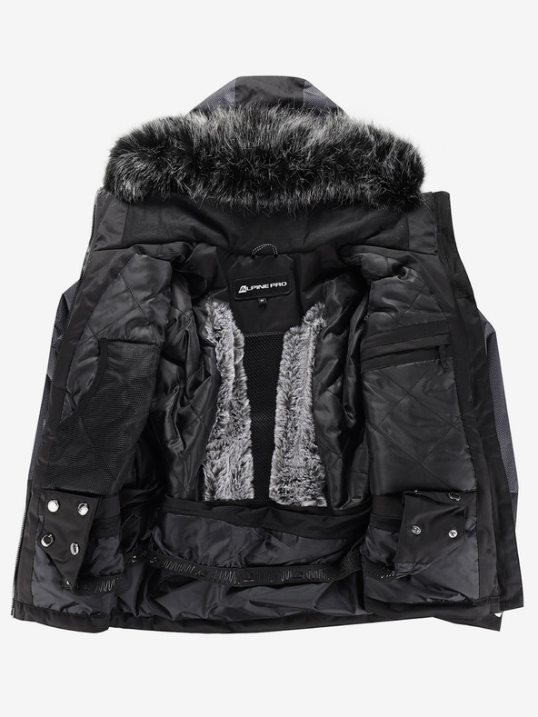ALPINE PRO Čierna dámska lyžiarska bunda s membránou PTX ALPINE PRO Olada