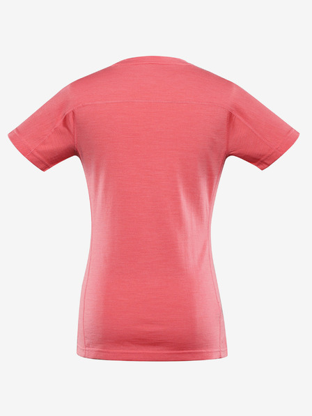 ALPINE PRO Dámske tričko z merino vlny ALPINE PRO WOOLENA 2 calypso coral