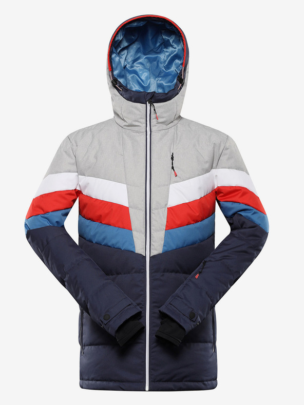 ALPINE PRO Pánska páperová lyžiarska bunda s membránou ptx ALPINE PRO FEEDR mood indigo