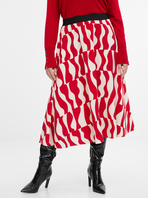 Orsay Červená dámska sukňa ORSAY