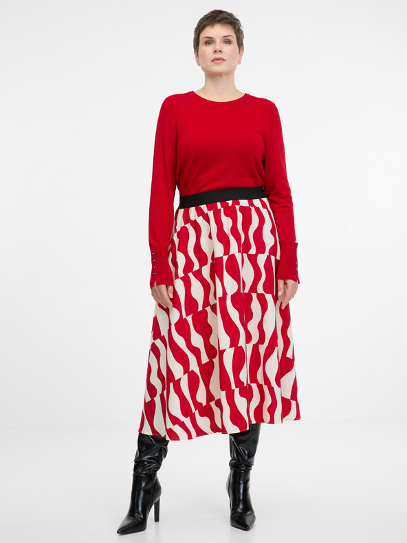 Orsay Červená dámska sukňa ORSAY