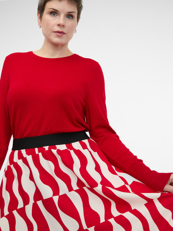 Orsay Červená dámska sukňa ORSAY