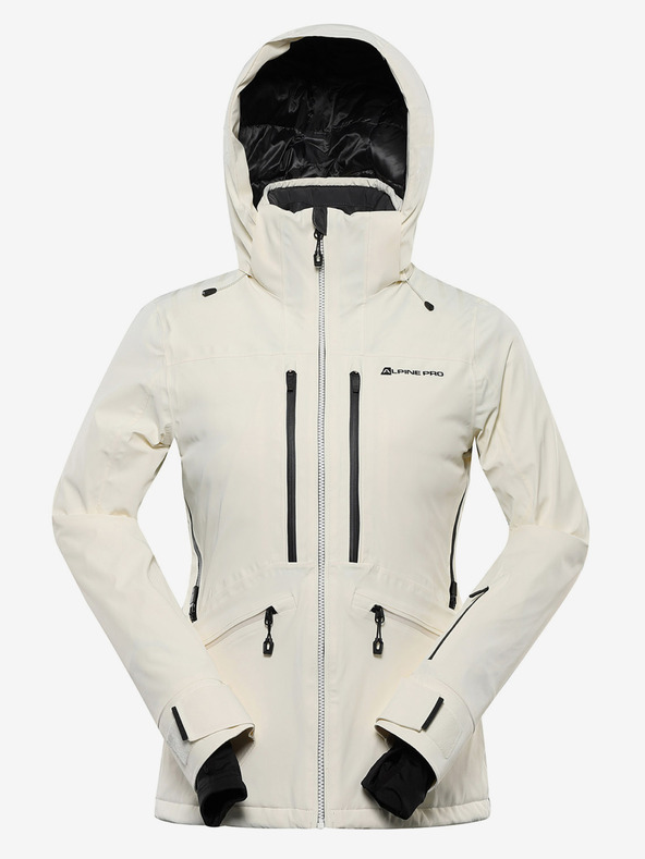 ALPINE PRO Dámska lyžiarska bunda s membránou ptx ALPINE PRO REASA creme
