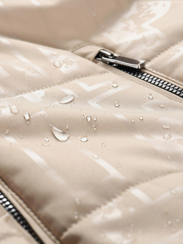 ALPINE PRO Dámska lyžiarska bunda s ptx membránou snehová ALPINE PRO DAMA biela paprika