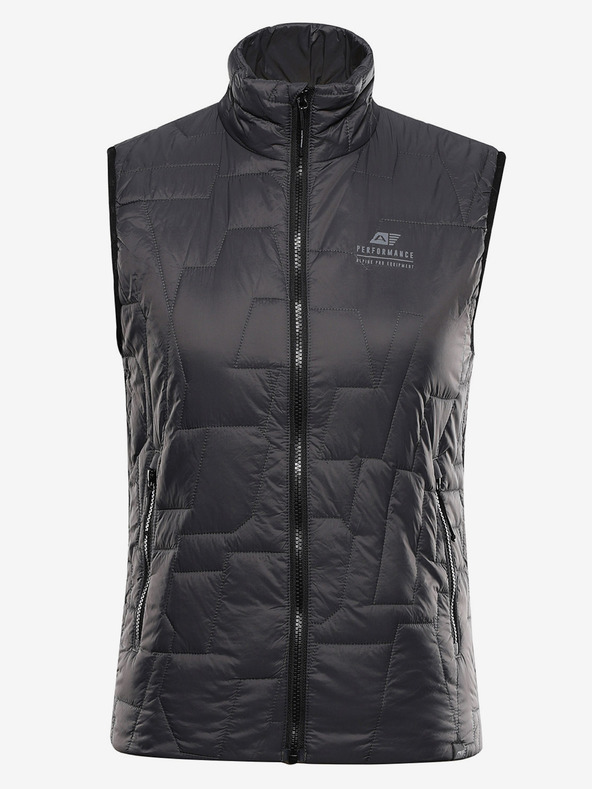 ALPINE PRO Dámska ultľahká vesta s impregnáciou ALPINE PRO BERFA dk.true gray