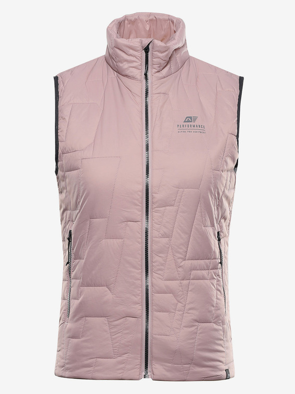 ALPINE PRO Dámska ultľahká vesta s impregnáciou ALPINE PRO BERFA pale mauve