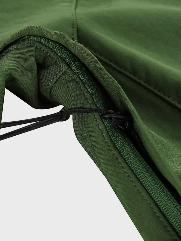 ALPINE PRO Zelená pánska softshellová bunda Alpine Pro Hoor s membránou