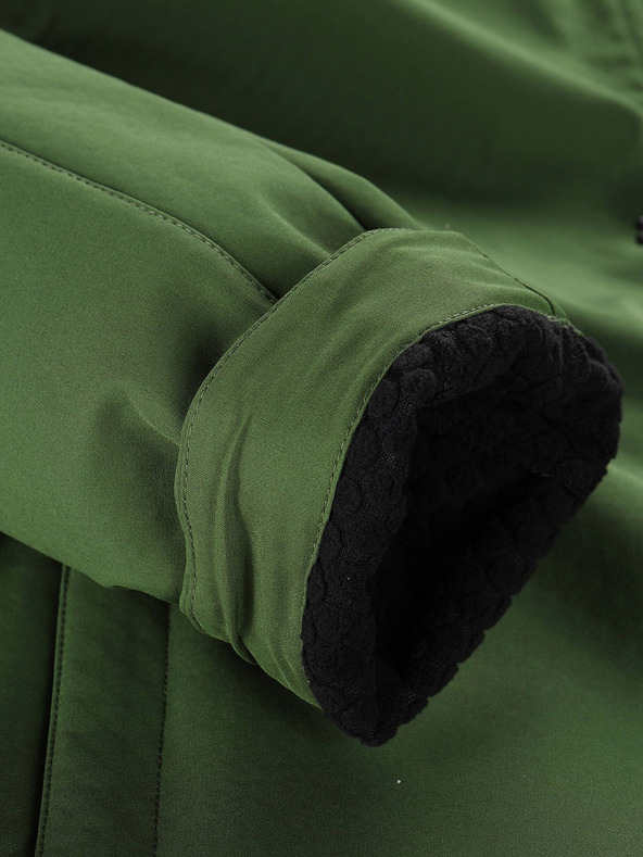 ALPINE PRO Zelená pánska softshellová bunda Alpine Pro Hoor s membránou