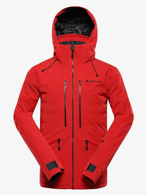 ALPINE PRO Pánska lyžiarska bunda s membránou ptx ALPINE PRO REAS olympic red