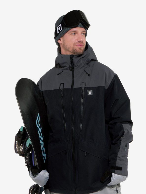 Horsefeathers Bunda Halen II - čierna/železná Horsefeathers