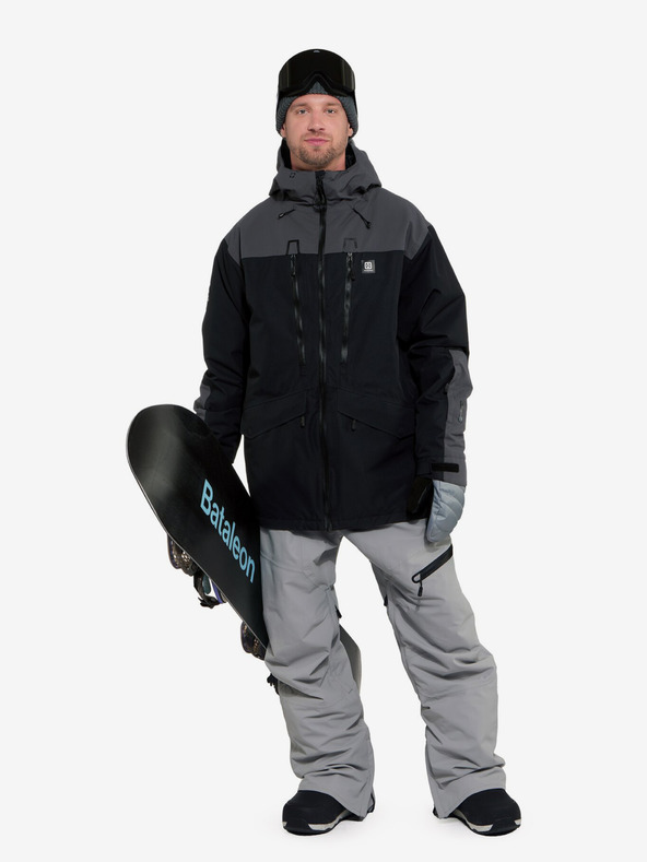 Horsefeathers Bunda Halen II - čierna/železná Horsefeathers