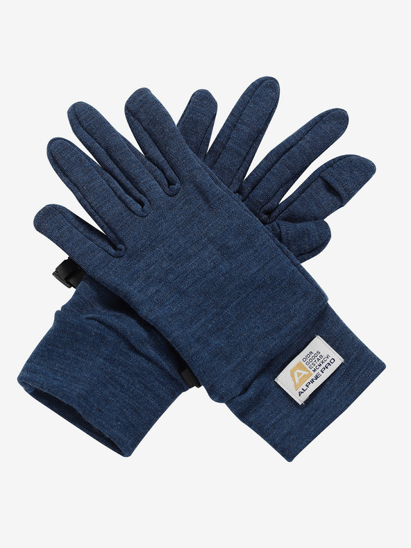 ALPINE PRO Rukavice z merino vlny ALPINE PRO SILASE gibraltar sea