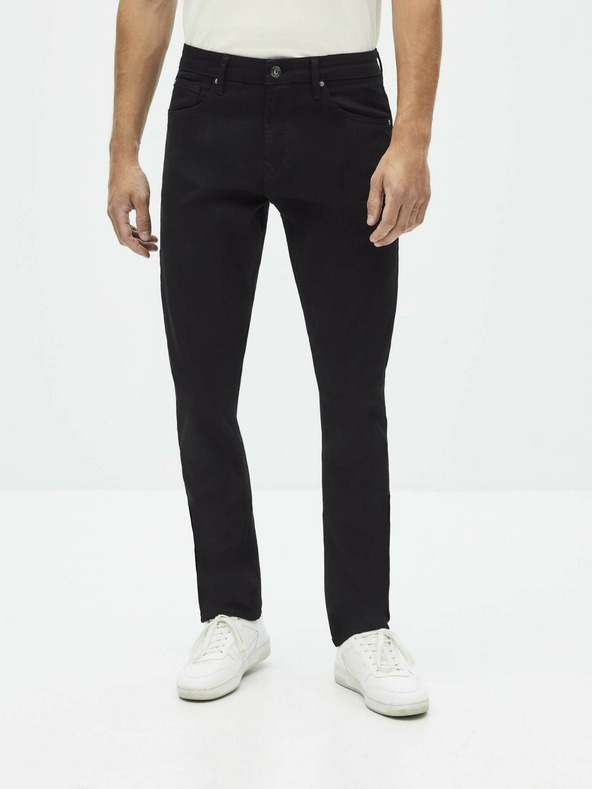 Celio Čierne pánske džínsové nohavice Celio Noclean15