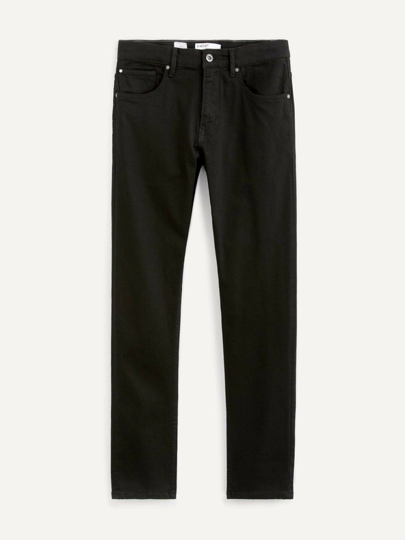 Celio Čierne pánske džínsové nohavice Celio Noclean15