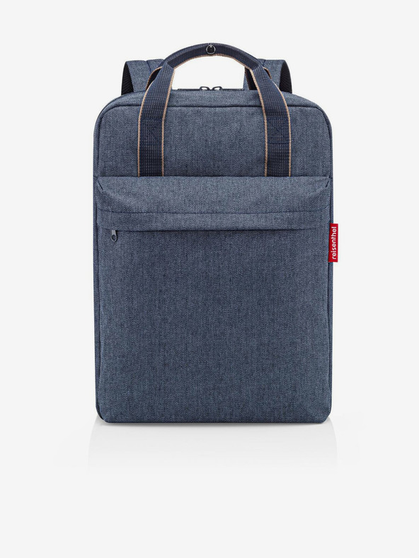 Reisenthel Tmavomodrý pánsky batoh Reisenthel Allday M Herringbone Dark Blue