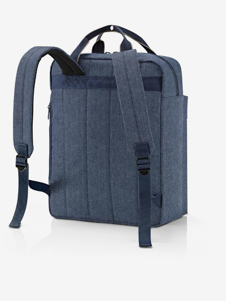 Reisenthel Tmavomodrý pánsky batoh Reisenthel Allday M Herringbone Dark Blue