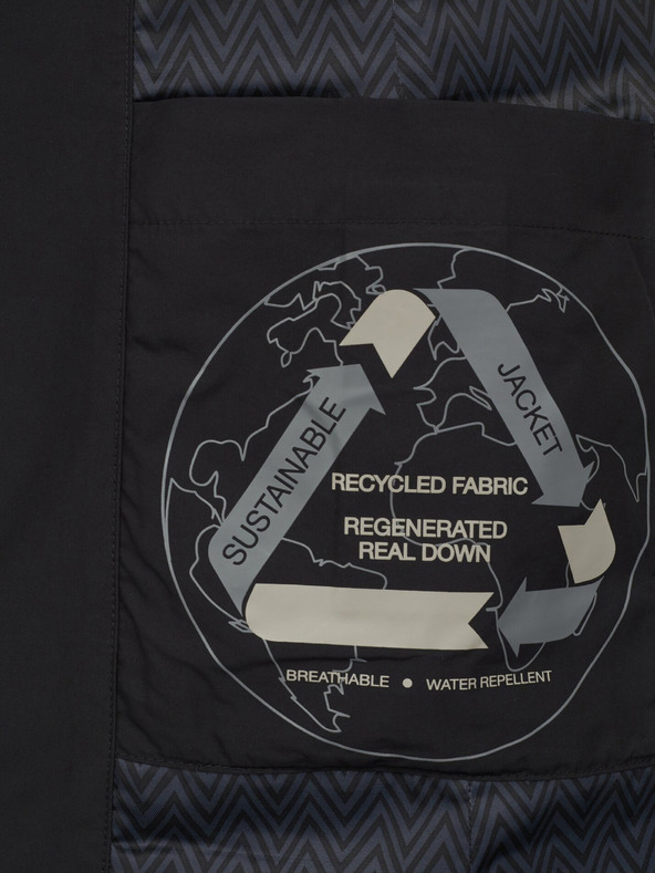 Geox Čierna dámska prešívaná bunda Geox Catria