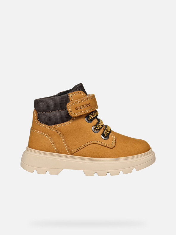 Geox Žlté chlapčenské členkové topánky Geox Kiddartah