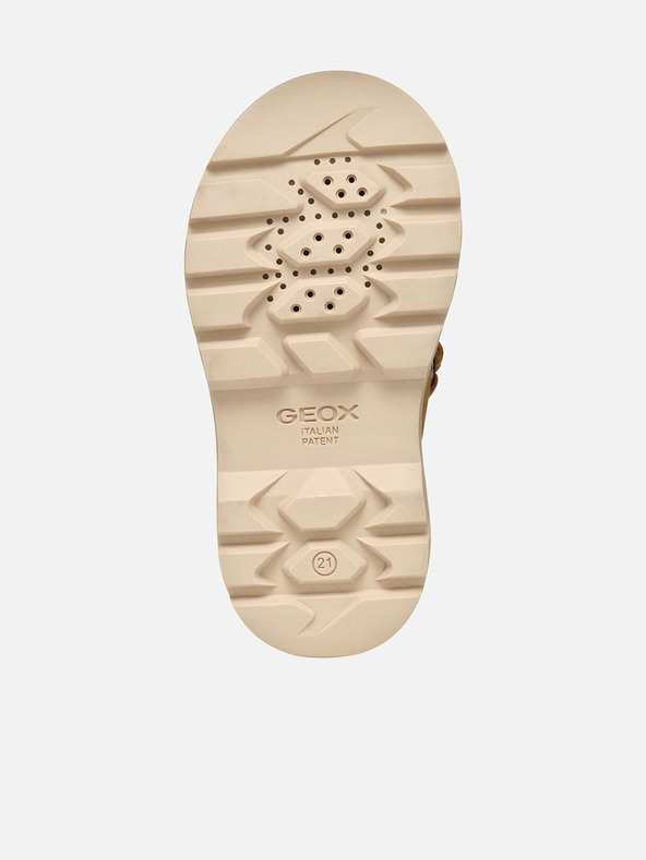 Geox Žlté chlapčenské členkové topánky Geox Kiddartah