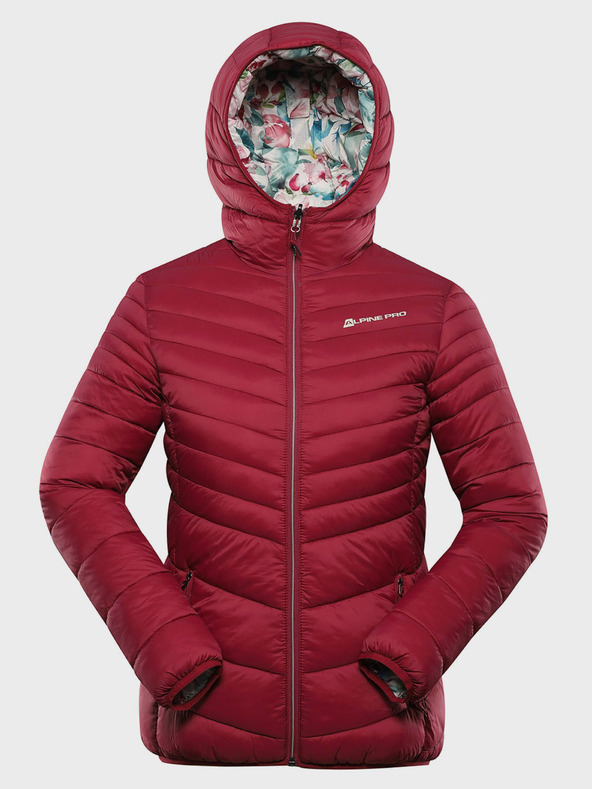 ALPINE PRO Fialová a ružová dámska obojstranná bunda Hi-Therm Alpine Pro Eroma