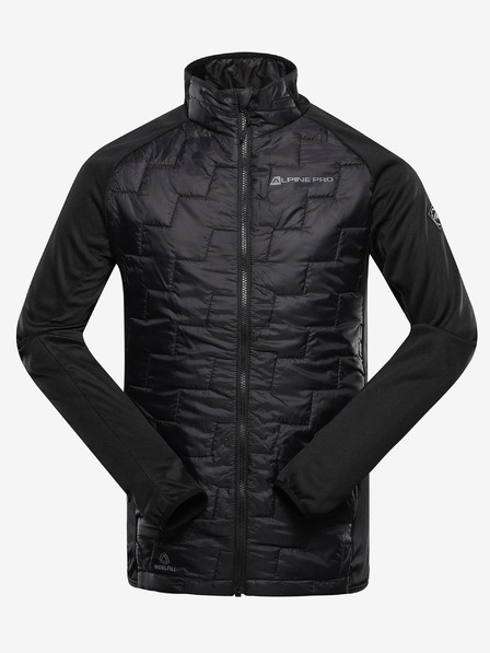 ALPINE PRO Pánska mikina s merino výplňou ALPINE PRO JORW black