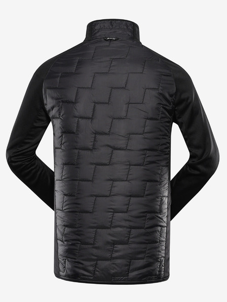 ALPINE PRO Pánska mikina s merino výplňou ALPINE PRO JORW black