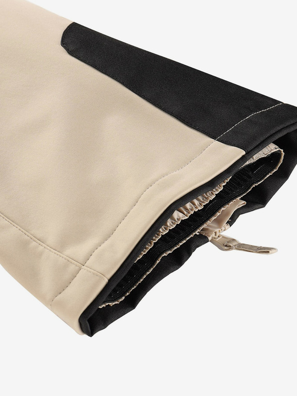 ALPINE PRO Dámske lyžiarske softshellové nohavice s membránou ALPINE PRO GERANA white pepper