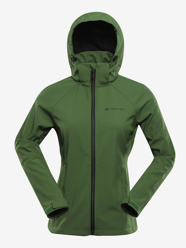 ALPINE PRO Zelená dámska softshellová bunda s membránou Alpine Pro Hoora