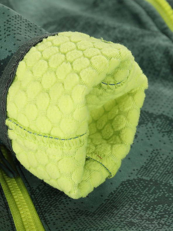 ALPINE PRO Zelená detská softshellová bunda s membránou Alpine Pro Ezoro