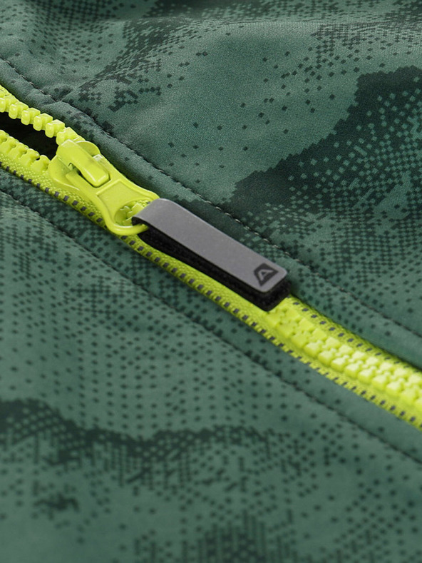 ALPINE PRO Zelená detská softshellová bunda s membránou Alpine Pro Ezoro