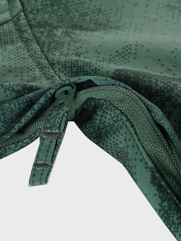 ALPINE PRO Zelená detská softshellová bunda s membránou Alpine Pro Ezoro