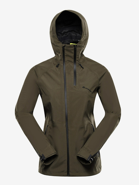 ALPINE PRO Tmavozelená dámska softshellová bunda s membránou Alpine Pro Jerda
