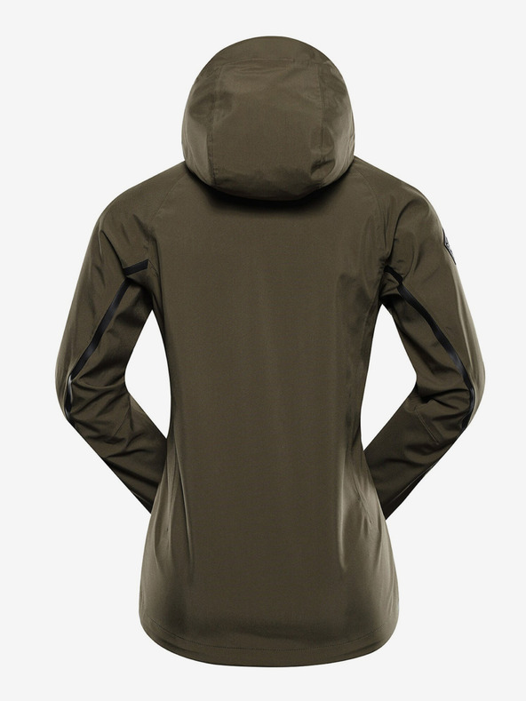 ALPINE PRO Tmavozelená dámska softshellová bunda s membránou Alpine Pro Jerda