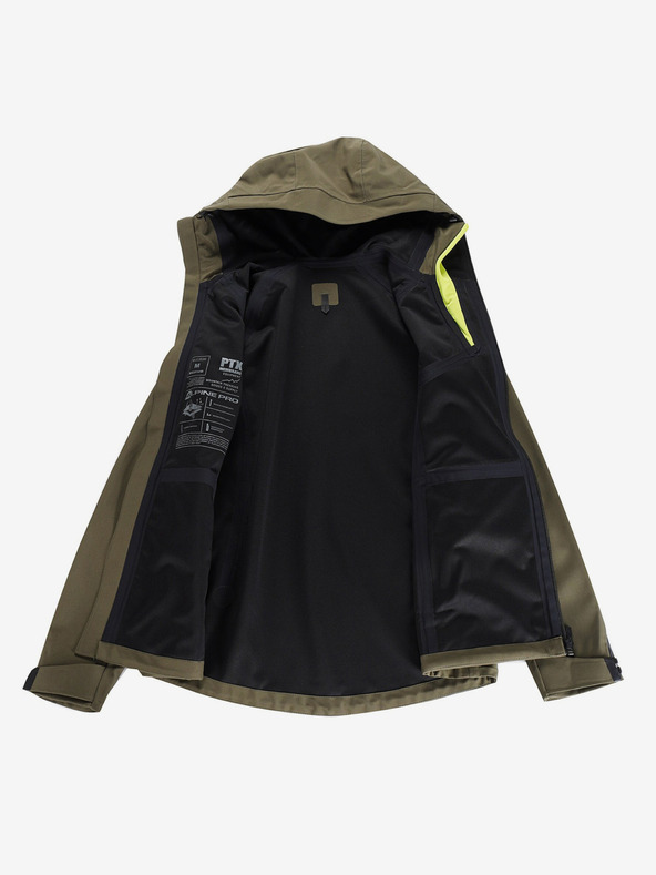 ALPINE PRO Tmavozelená dámska softshellová bunda s membránou Alpine Pro Jerda