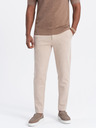 Ombre Clothing Béžové pánske mrkvové nohavice Ombre Oblečenie