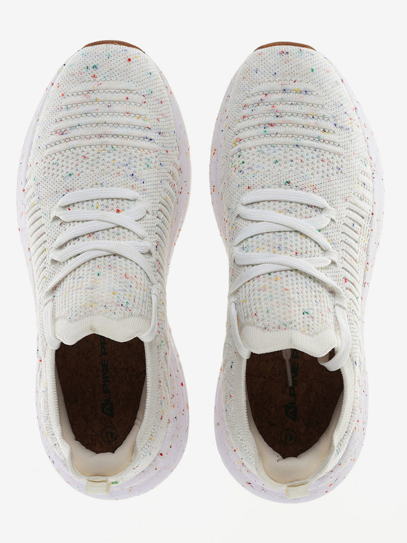 ALPINE PRO Unisex mestská obuv ALPINE PRO HUNE biela