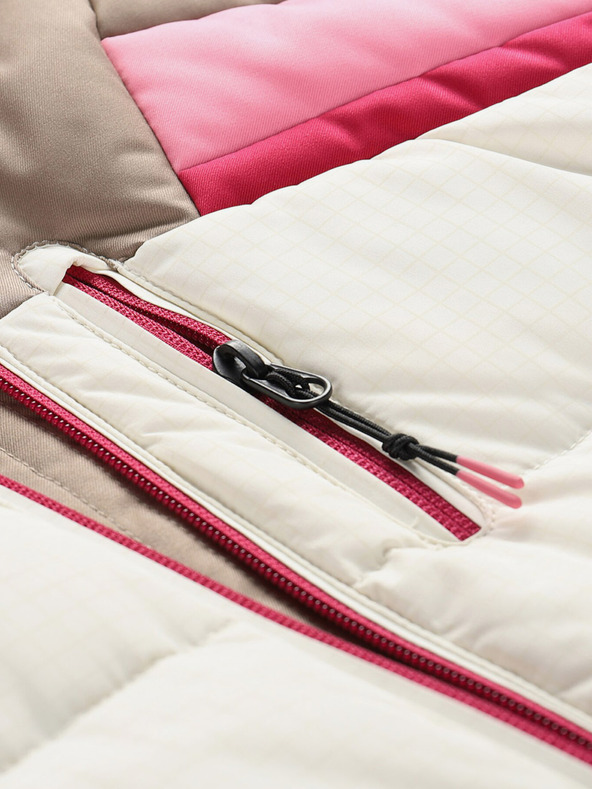 ALPINE PRO Dámska páperová lyžiarska bunda s membránou ptx ALPINE PRO FERERA creme