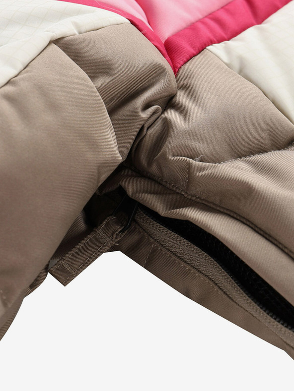 ALPINE PRO Dámska páperová lyžiarska bunda s membránou ptx ALPINE PRO FERERA creme