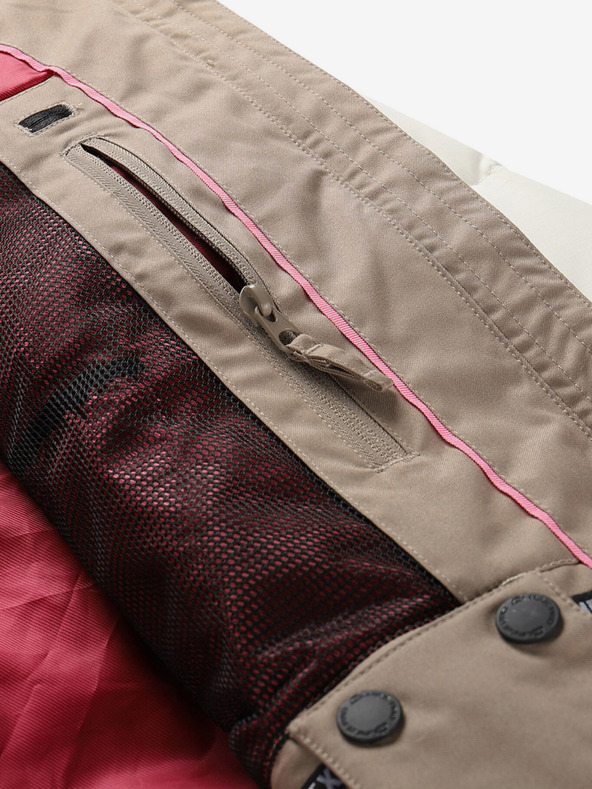 ALPINE PRO Dámska páperová lyžiarska bunda s membránou ptx ALPINE PRO FERERA creme