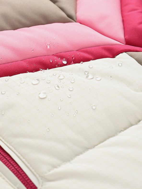 ALPINE PRO Dámska páperová lyžiarska bunda s membránou ptx ALPINE PRO FERERA creme