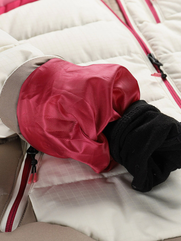 ALPINE PRO Dámska páperová lyžiarska bunda s membránou ptx ALPINE PRO FERERA creme