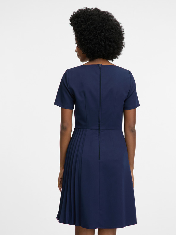 Orsay Modré dámske šaty ku kolenám ORSAY