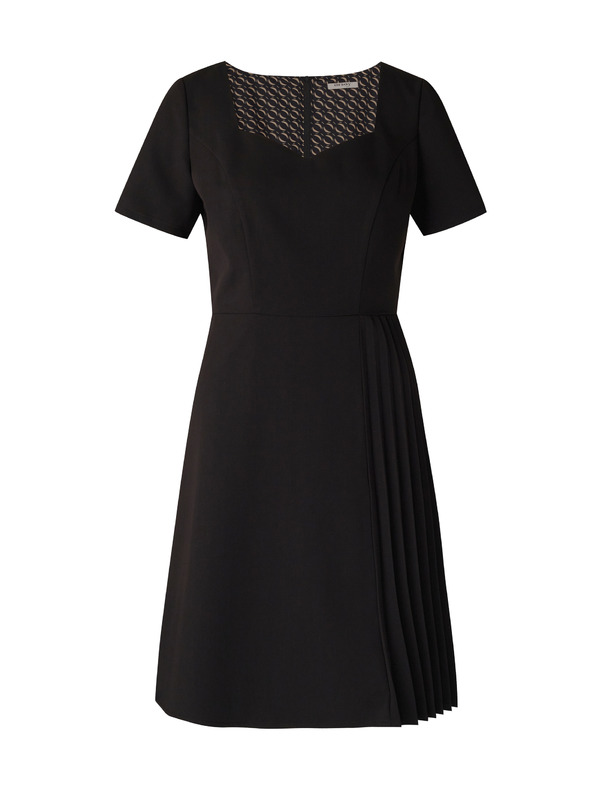 Orsay Čierne dámske šaty ku kolenám ORSAY
