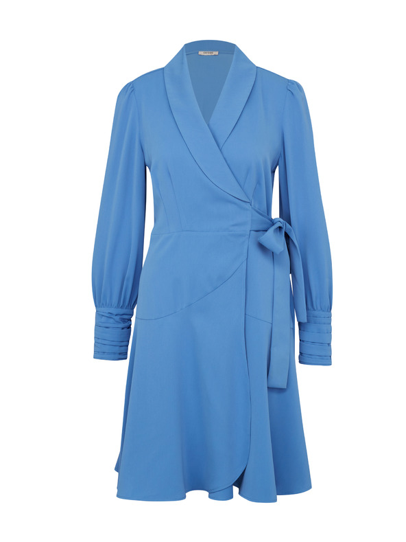 Orsay Modré dámske šaty ku kolenám ORSAY