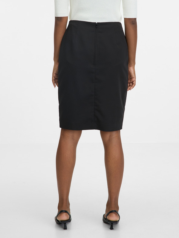 Orsay Čierna dámska puzdrová sukňa ku kolenám ORSAY