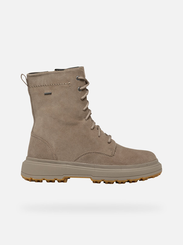 Geox Béžová dámska členková obuv Geox Lamidie + Grip Abx