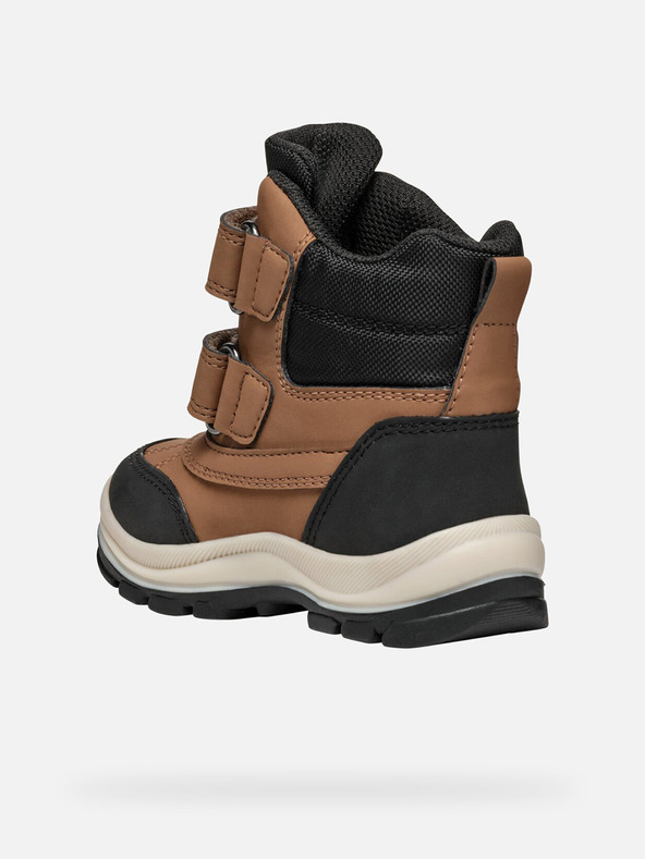 Geox Hnedé chlapčenské zimné topánky Geox Flanfil B Abx